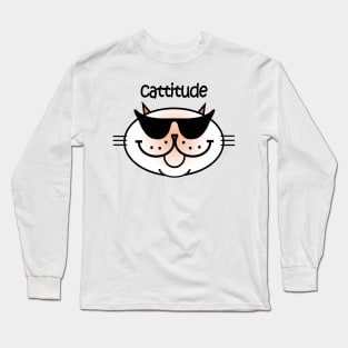 CATTITUDE 2 - Flame Point Long Sleeve T-Shirt